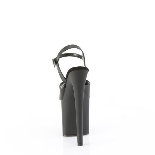 NAUGHTY-809 - Plateau High Heel Sandaletten - Schwarz Matt von Pleaser – Ansicht 4