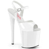 NAUGHTY-809 Plateau Sandaletten - Weiß von Pleaser