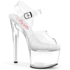 PASSION-708 Plateau Sandaletten - Transparent von Pleaser
