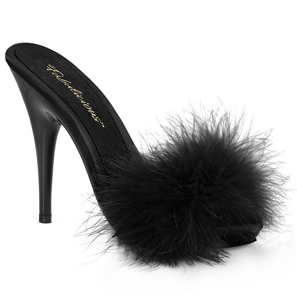 POISE-501F Pantoletten Schwarz von Fabulicious