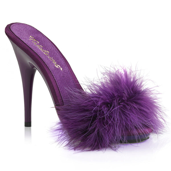 POISE-501F Pantoletten Lila von Fabulicious