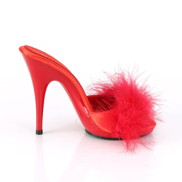 POISE-501F Pantoletten Rot von Fabulicious – Ansicht 5