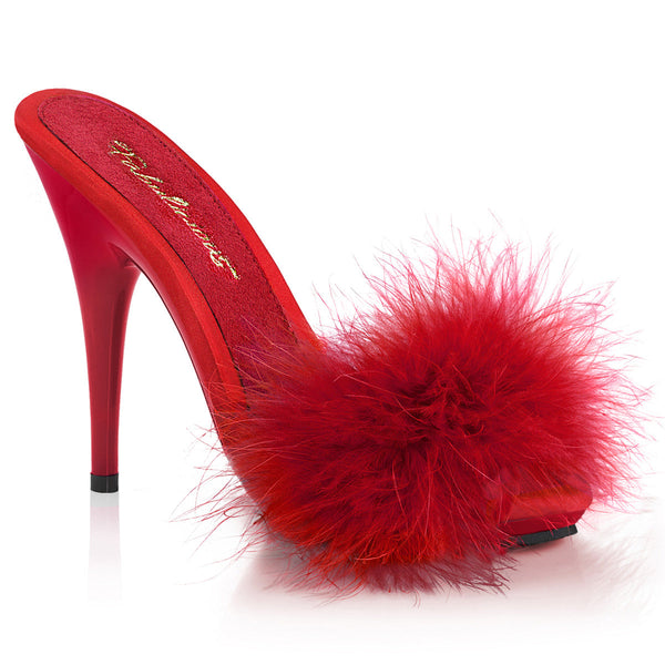 POISE-501F Pantoletten Rot von Fabulicious