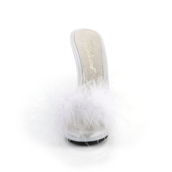 POISE-501F Pantoletten Weiß von Fabulicious – Ansicht 2