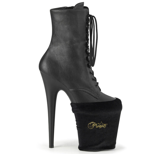 PSP Schuhschoner Schwarz Samt im Sockenstil (1 Paar) von Pleaser