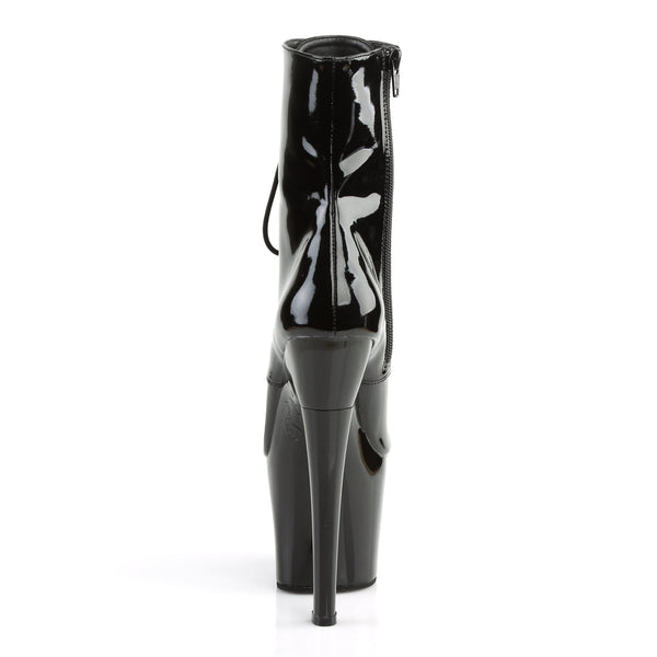 RADIANT-1020 Plateau Stiefeletten von Lack Schwarz | Pleaser – Ansicht 4