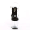 RADIANT-708 Plateau Sandaletten - Schwarz/Transparent von Pleaser – Ansicht 2