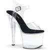 RADIANT-708 Plateau Sandaletten - Schwarz/Transparent von Pleaser