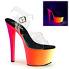 RAINBOW-308UV Plateau Sandaletten Mehrfarbig UV von Pleaser