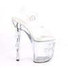 RAPTURE-808 Plateau Sandaletten Transparent Totenkopf von Pleaser – Ansicht 5