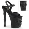 RAPTURE-809 Sandalette Plateauschuhe Skull Schwarz von Pleaser
