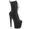 RAZZLE-1040WR Plateau Stiefeletten - Schwarz Matt Krokodilmuster von Pleaser
