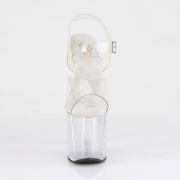 RAZZLE-808 Plateau Sandaleten Transparent von Pleaser – Ansicht 2