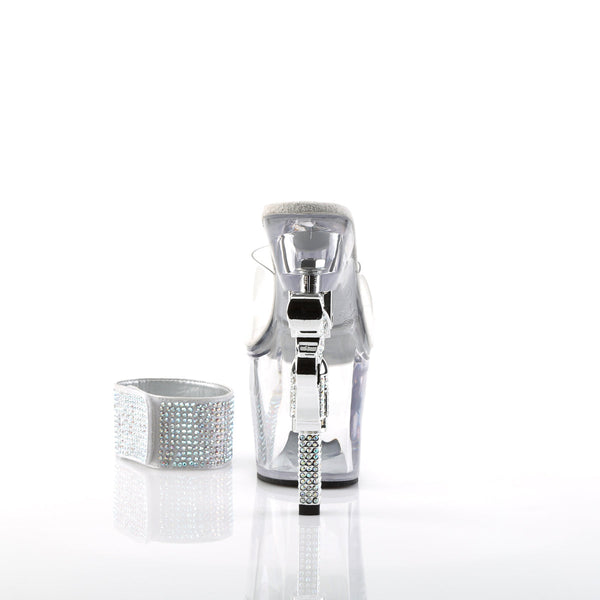 REVOLVER-712 Plateau Pantoletten Schwarz von Pleaser – Ansicht 4