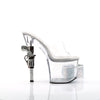 REVOLVER-712 Plateau Pantoletten Schwarz von Pleaser – Ansicht 5