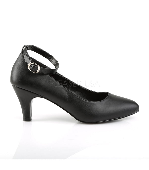 Riemchenpumps DIVINE-431 - PU Schwarz | Pleaser Pink Label