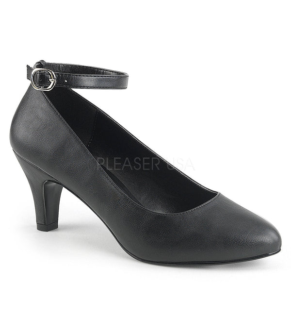 Riemchenpumps DIVINE-431 - PU Schwarz | Pleaser Pink Label