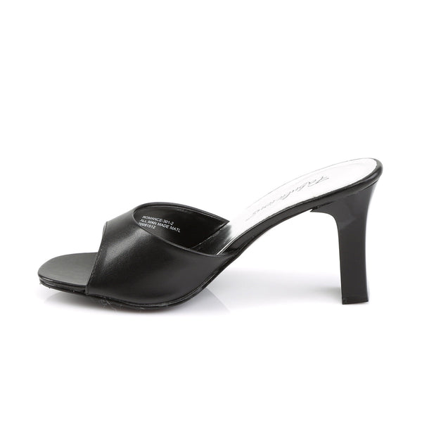 ROMANCE-301-2 Pantoletten Schwarz von Fabulicious – Ansicht 3