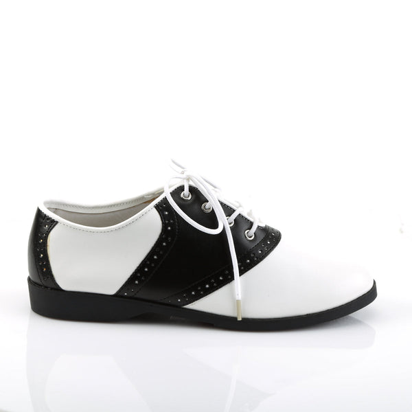 SADDLE-50 Schuhe Schwarz/Weiß | Funtasma