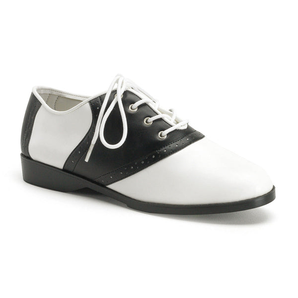 SADDLE-50 Schuhe Schwarz/Weiß | Funtasma