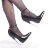 SCREAM-12 Pumps Schwarz Lack von Devious