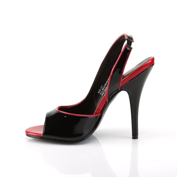 SEDUCE-117 Sandaletten schwarz-rot von Pleaser – Ansicht 3