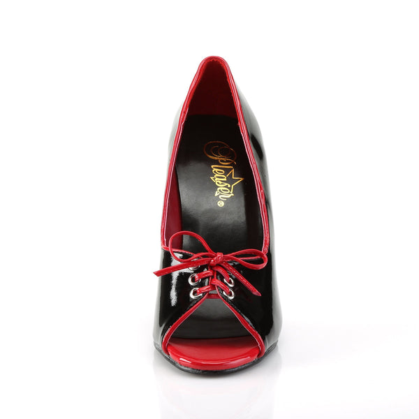 SEDUCE-216 Pumps Lack Schwarz/Rot von Pleaser – Ansicht 2
