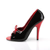 SEDUCE-216 Pumps Lack Schwarz/Rot von Pleaser – Ansicht 3