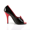 SEDUCE-216 Pumps Lack Schwarz/Rot von Pleaser – Ansicht 5