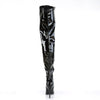 SEDUCE-3000 Overknee Stiefel Schwarz von Pleaser – Ansicht 4