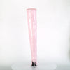 SEDUCE-3000 Overknee Stiefel Baby Pink von Pleaser – Ansicht 4