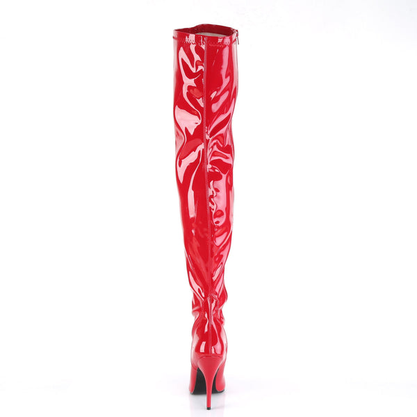 SEDUCE-3000 Overknee Stiefel Lack Schwarz von Pleaser – Ansicht 4