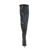 SEDUCE-3000WC Overknee Weitschaftstiefel Stiefel Schwarz Matt von Pleaser Pink Label – Ansicht 4