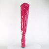 SEDUCE-3000WC Wide Calf/Weitere Wade - Overknee Stiefel - Weitschaft Pink Lack von Pleaser – Ansicht 2