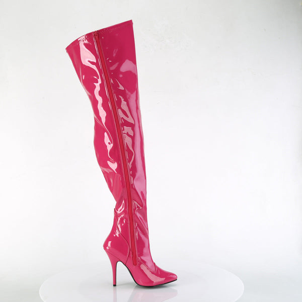 SEDUCE-3000WC Wide Calf/Weitere Wade - Overknee Stiefel - Weitschaft Pink Lack von Pleaser – Ansicht 5