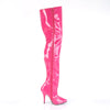 SEDUCE-3010 Overknee Stiefel Lack Hot Pink von Pleaser – Ansicht 5
