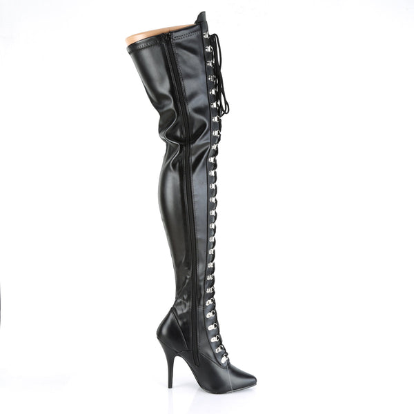 SEDUCE-3024 Overknee Stiefel schwarz von Pleaser – Ansicht 5