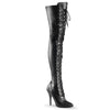 SEDUCE-3024 Overknee Stiefel schwarz von Pleaser