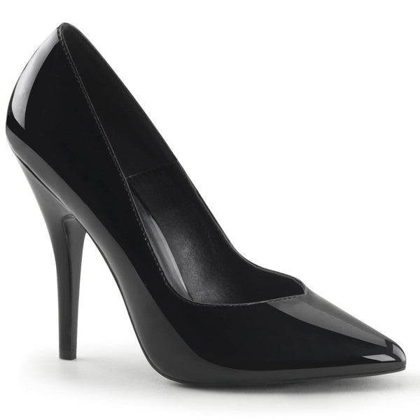 SEDUCE-420V Pumps Schwarz Lack von Pleaser