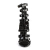 SEXY-52 Sandaletten Schwarz Lack von Pleaser – Ansicht 2