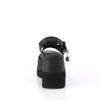 SHAKER-13 Plateau Sandaletten - Schwarz Matt von DemoniaCult – Ansicht 4