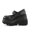 SHAKER-23 Plateau Schuhe- Schwarz Matt von DemoniaCult – Ansicht 3