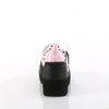 SHAKER-27 Plateau Schuhe mit Riemchen - Rosa Lack von DemoniaCult – Ansicht 4