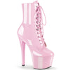 SKY-1020 Plateau Stiefeletten Lack Baby Pink von Pleaser