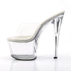 SKY-301 Plateau Pantoletten Transparent von Pleaser – Ansicht 3