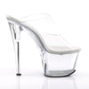 SKY-302 Plateau Pantoletten Transparent von Pleaser – Ansicht 5
