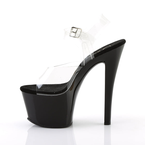 SKY-308 Plateau Sandaletten Schwarz von Pleaser – Ansicht 3