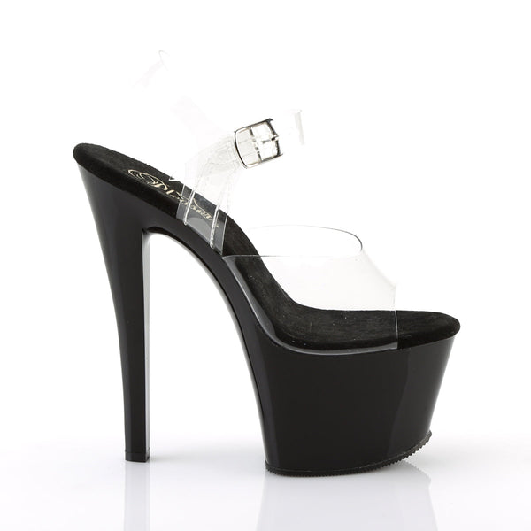 SKY-308 Plateau Sandaletten Schwarz von Pleaser – Ansicht 5