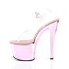 SKY-308 Plateau Sandaletten Baby Pink Chrom von Pleaser – Ansicht 3
