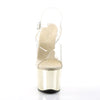 SKY-308 Plateau Sandaletten Gold Chrom von Pleaser – Ansicht 2